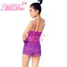 Buy cheap 4 Colors Biketard V-neck Sequined Bodice Flying Fringes Skirt Latin Dance Competition Costumes from wholesalers