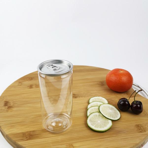 Buy cheap Cylindrical PLA 0.25L Clear Water Cans With Easy Pull Cover Food Beverage from wholesalers