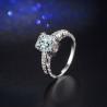 Buy cheap 925 Sterling silver cz Ring Promise Engagement Wedding Rings for women Gemstones Wedding Ring for Party from wholesalers