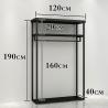 Buy cheap Polish Clothes Store Rack For Wardrobe Shop Electroplate Surface OEM ODM from wholesalers