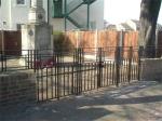 Hot Dipped Galvanized Wrought Iron Fence Gate , Wrought Iron Security Fence