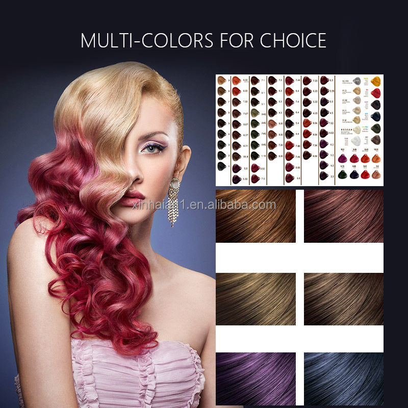 Non Allergic Ammonia Free Natural Hair Color Cream 68 Colors