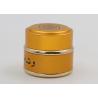 Buy cheap Gold 1 Oz 2 Oz 4 Oz Glass Cosmetic Jars , Makeup Sample Containers Aluminum Cover from wholesalers