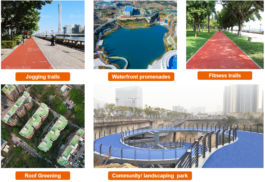 Durable Colorfast Rubber Playground Material EPDM SBR Tyre Rubber for Rubber Jogging Track & Roof Greening