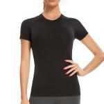 Lulu Seamless Yoga Slim Fit Short Sleeve Breathable T Shirt Women Gym Fitness