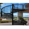 Buy cheap Customization Metal Spiral Staircase Stainless Steel Raillling Uninterrupted View from wholesalers
