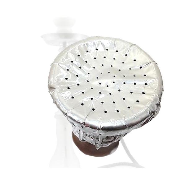 Buy cheap Silver Roll Coconut Charcoal Aluminum Shisha Glass Hookah Bowl Hookah Heating Paper from wholesalers