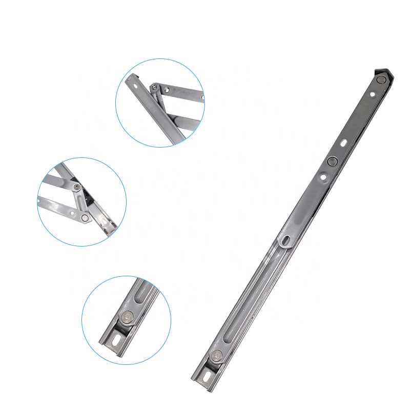 SS304 SS201 Friction Stay Window Hinges For Casement Window 22mm Groove Size