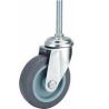Buy cheap Fixed Grey TPR caster , 2"-5" light medium duty themopplastic rubber Caster for furniture, Moving castor from wholesalers