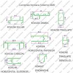 Alloy 6063 Aluminium Door Frame Profile T8 Temper Powder Coating