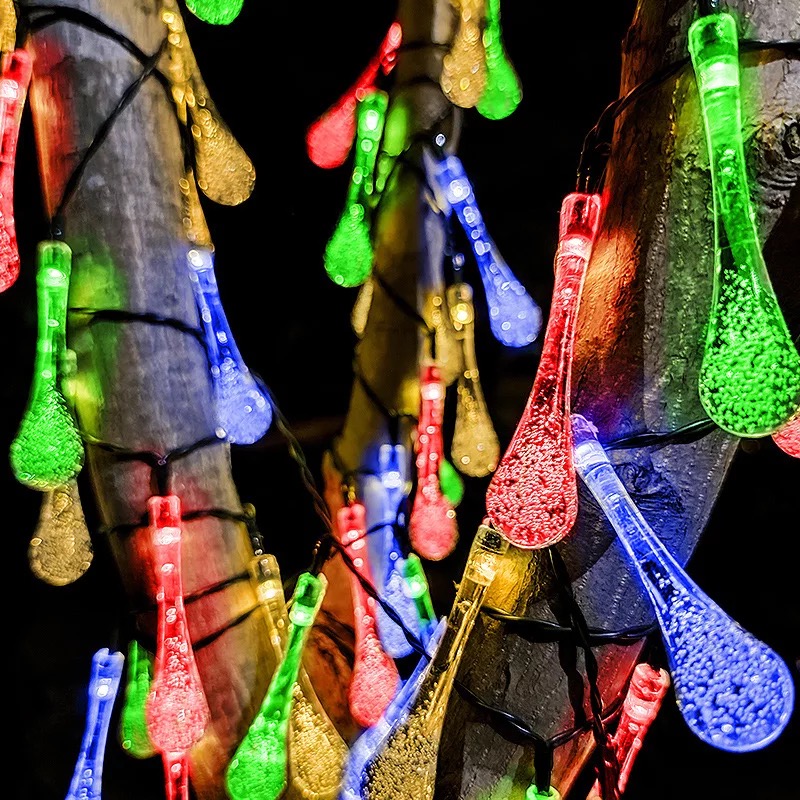 Flower String Lights for Bedroom Cherry Blossom String Lights 8 Modes 50 LED Solar Powered String Lights Fairy Hanging Decor