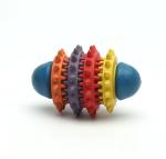 Christmas Gift Rubber Chew Toys / Colorful Dog Teeth Cleaning Toy 209g Weight