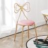 Buy cheap Luxury Modern Dining Room Chairs With Butterfly Shaped Metal Frame Leather Seat from wholesalers