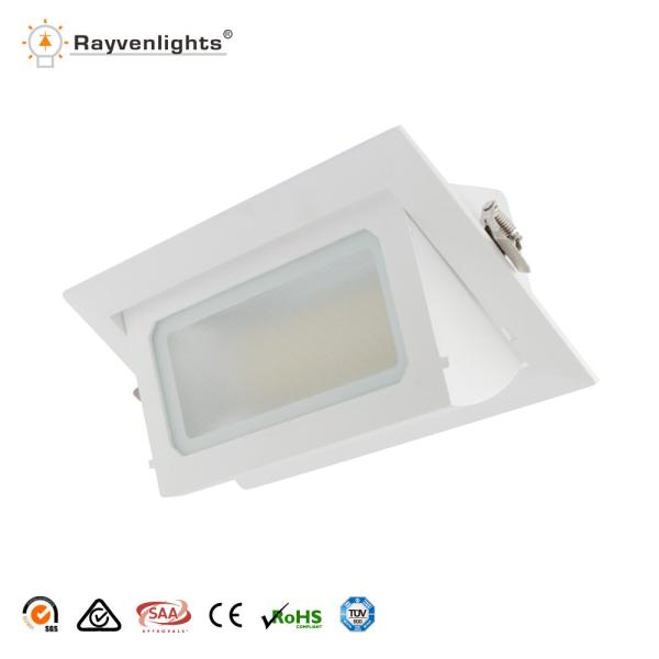 Buy cheap CE Rohs High Lumens SMD5630 40W 50W Recessed Rectangular Downlight from wholesalers