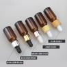 Buy cheap Luxury Glass Collar 5ml 10ml 15ml Hair Oil Essential Oil Perfume Oil Frosted Pink Dropper Bottle With Rose Gold Top from wholesalers