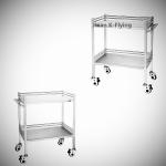Anti Rust SS Hospital Emergency Trolley Portable