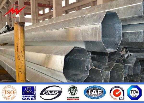 Buy cheap Milky Way Transmission Electrical Steel Tubular Pole Self Supporting / Metal Utility Poles from wholesalers