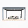 Buy cheap Aluminum Alloy Electric Flip Louver Pavilion The Outdoor Shade is Durable And Stylish Suitable for Garden Terrace Use from wholesalers