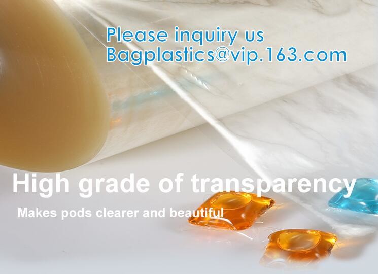 PVA Laundry Film Bags Clothes Washing Powder Capsules Marble Peel Off Film Water Soluble Seed Tape