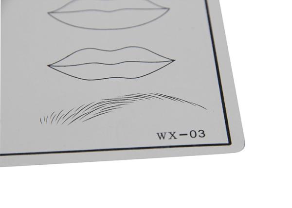 Eyebrows , Eyeliners And Lips Full Set Of Semi - Permanent Makeup Practice Skin