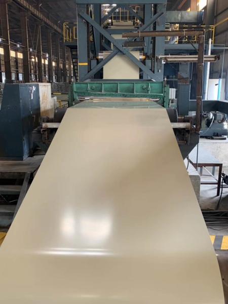 Buy cheap Interior Wall Prepainted Galvalume Steel Coil White Anti Bacterium Impact Resistance ≥9J from wholesalers