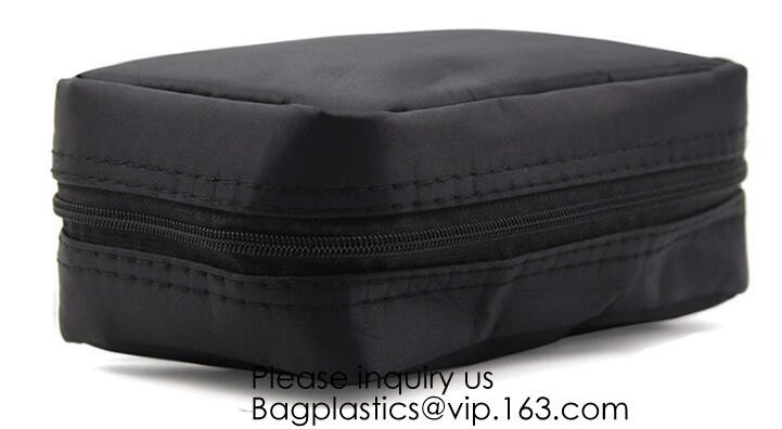 Customized luxury canvas Korean makeup pouch travel cosmetic bag,Promotional Eco friendly Cotton Canvas Zipper Makeup Co