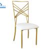 Buy cheap Luxury Gold Metal Party Tent Accessories Banquet Chair With Cushion For Wedding from wholesalers