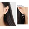 Buy cheap Lanciashow 925 Sterling Silver Jewellery Simple Interweave Twisted Hoop Earrings from wholesalers