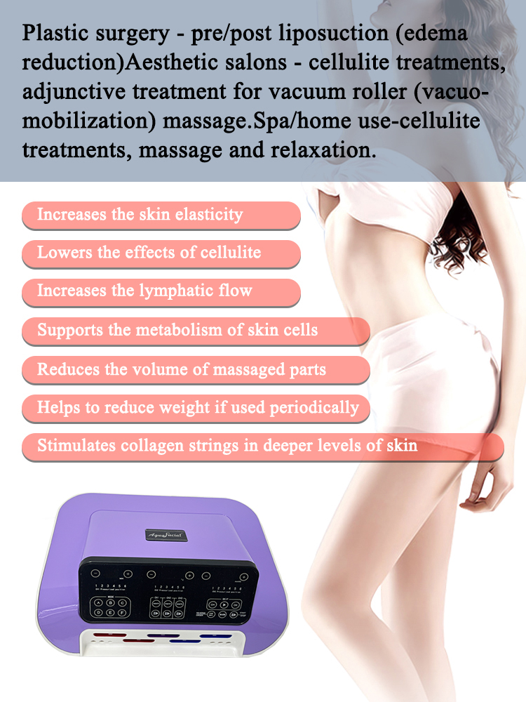 Purple Airbags Pressotherapy Lymphatic Drainage Machine 400w For Slimming