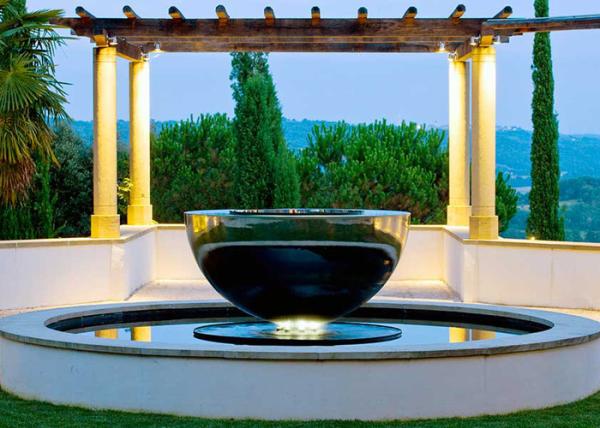 Buy cheap Mirror Polished Stainless Steel Outdoor Water Features Hemisphere Shape from wholesalers