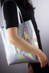 Single Shoulder Bag Metallic TPU Synthetic Leather