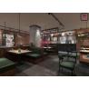 Buy cheap Fast Food Wood Restaurant Sofa Set , Custom Sofa Booth Upholstery Leather / Fabric from wholesalers