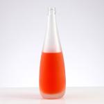Frosted 300ml 500ml Long Neck Wine Glass Bottle for Spirits Rum OEM/ODM