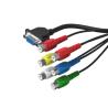 Buy cheap New Style 1080p HDMI to RCA AV 6RCA Converter Video Audio Adapter Cable for PC, Laptop, HDTV, DVD, VHC VCR from wholesalers
