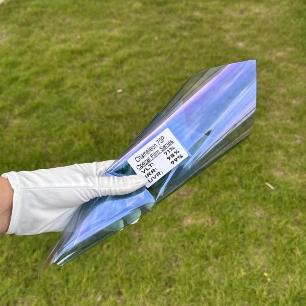 Buy cheap UV Rejection Chameleon Window Film 70%VLT Customized High Heat Rejection from wholesalers