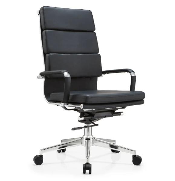 Buy cheap Office Leather Office High Back Chair Executive Wooden Frame Office Chair from wholesalers