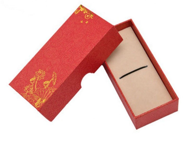 red special paper wooden bookmark packaging box luxury pen packaging paper box Custom rigid bookmark and pen box
