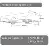 Buy cheap Wall Mounted Kitchen Silver Profile Range Hood Stainless Steel from wholesalers