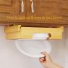 Buy cheap Waterproof Bamboo Small Kitchen Shelf Storage Paper Plate Dispenser Holder 10 Inch from wholesalers