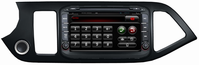 Ouchuangbo Capacitive Touch Screen Androdi 4.2 Car DVD Player GPS Navigation for Kia Picanto 2014 OCB-8057C