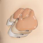 Irregular Rabbit Shape Ceramic Plate Dinnerware Type Dishes Plates for Creative
