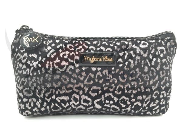 Buy cheap Silver Leopard Zipper Cosmetic Bags , Small Cosmetic Pouch 9"X4.5"X1.5" from wholesalers