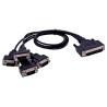 Buy cheap High Quality Male to Male 4-in-1 DB 9 to DB 44 D-sub OEM Cable Connector Assembly Manufacturer from wholesalers