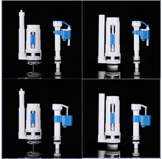 Toilet Cistern Fittings Outlet Valve Dual Flush Valve 185mm/195mm/250mm/290mm For One-piece Toilets