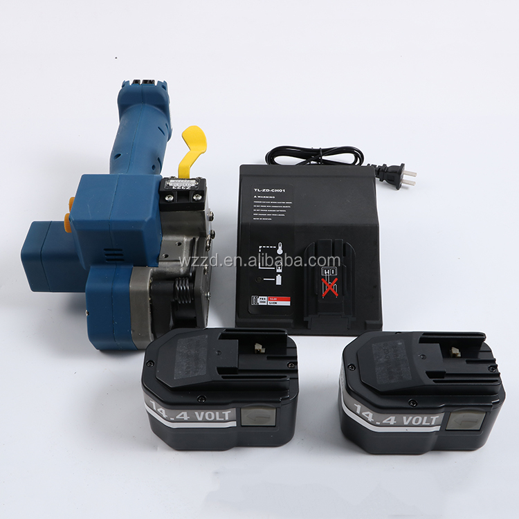 Friction 14.4v High Tension Force Battery Powered Plastic Strapping Tool Electric Packing Machine