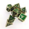 Buy cheap Gilt Green Metallic Game Dice Metal Polishing Tabletop Gaming Dice Set 7 Piece from wholesalers
