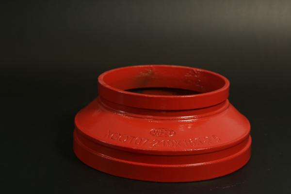 Buy cheap XGQT07-219x165-2.5 Eccentric Reducer Fitting For DN89*76-DN273*219 from wholesalers