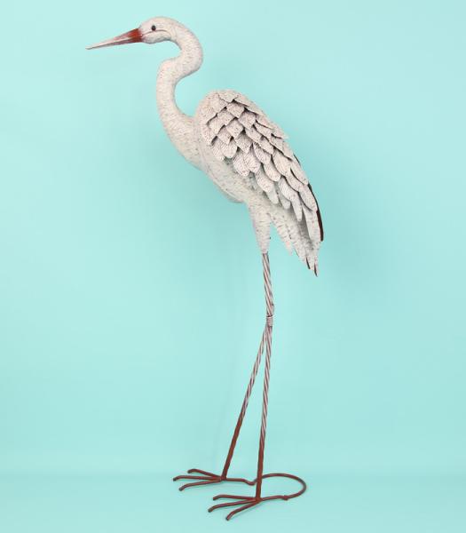 Buy cheap Metal Crane Decor High Durability Vintage Animal Garden Ornaments for Your Garden Sanctuary from wholesalers