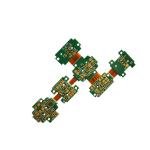 4 Layer Rigid Flex PCB Board 1.6mm ENIG Lead Free Green Soldermask UL Approval