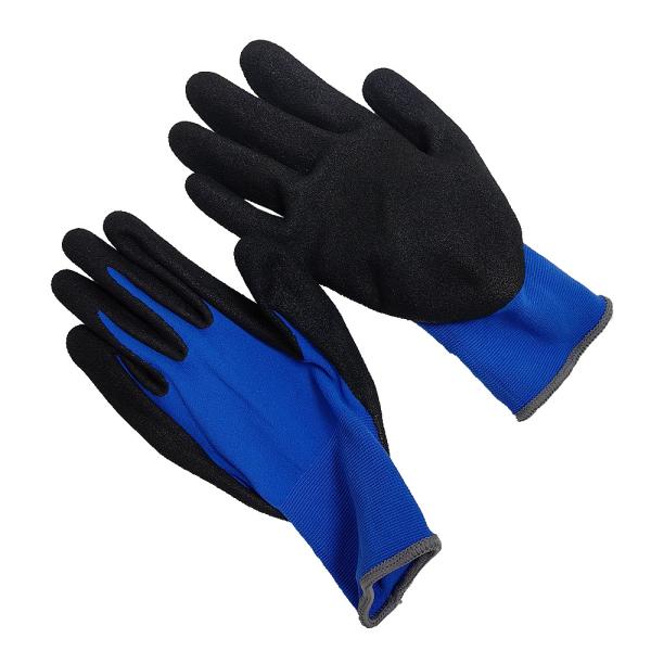 Buy cheap 18 Needle Nylon Latex Frosted Anti Slip Gloves Thickened Breathable Labor Protection Gloves For Working from wholesalers